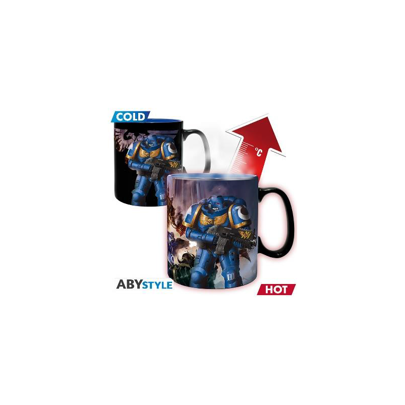 Mug - Thermo Réactif - Warhammer 40 - Ultimamarine et Black Legion