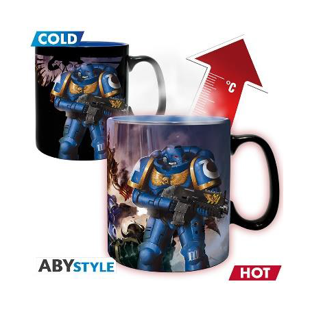 Mug - Thermo Réactif - Warhammer 40 - Ultimamarine et Black Legion