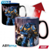 Mug - Thermo Réactif - Warhammer 40 - Ultimamarine et Black Legion