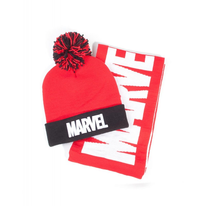 Bonnet et écharpe - Marvel - Logo - Unisexe 