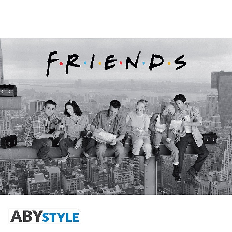 Poster - Perchés au dessus de New York - Friends - Roulé et filmé