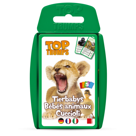 Top Trumps - Jeu de Bataille - Bébés animaux - (ALL/ FR/ IT)