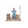 Figurine - Chuck Norris - Deluxe Set Figure + Diorama "Though Guy"