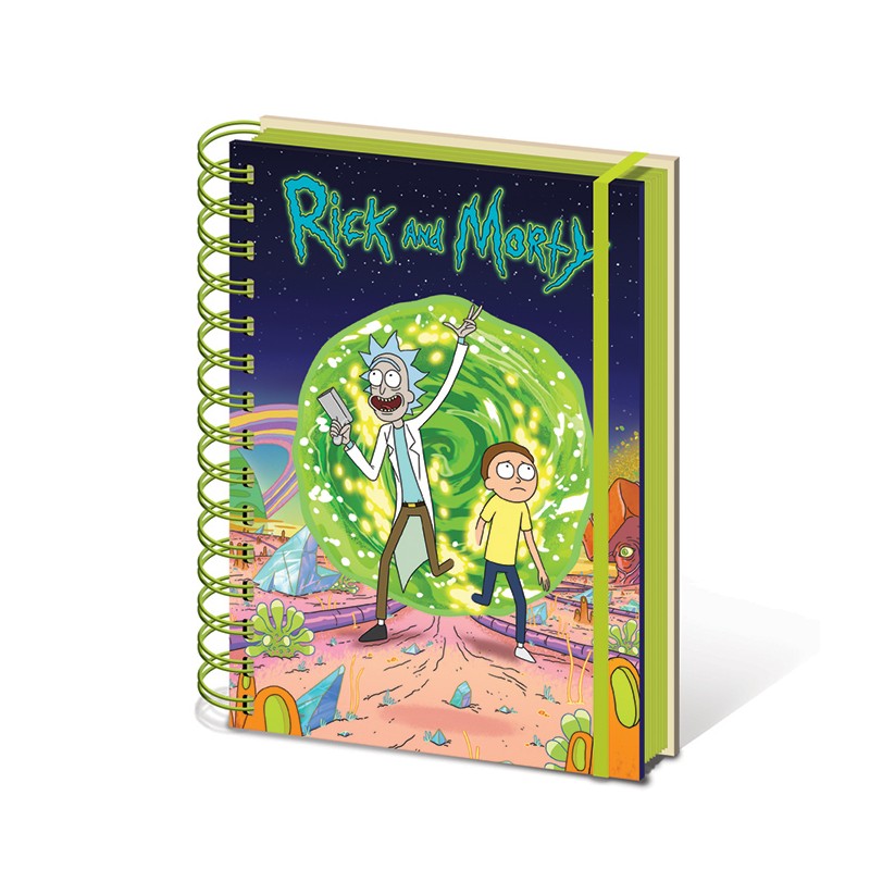 Carnet de Notes Spirales - Rick and Morty - Portal